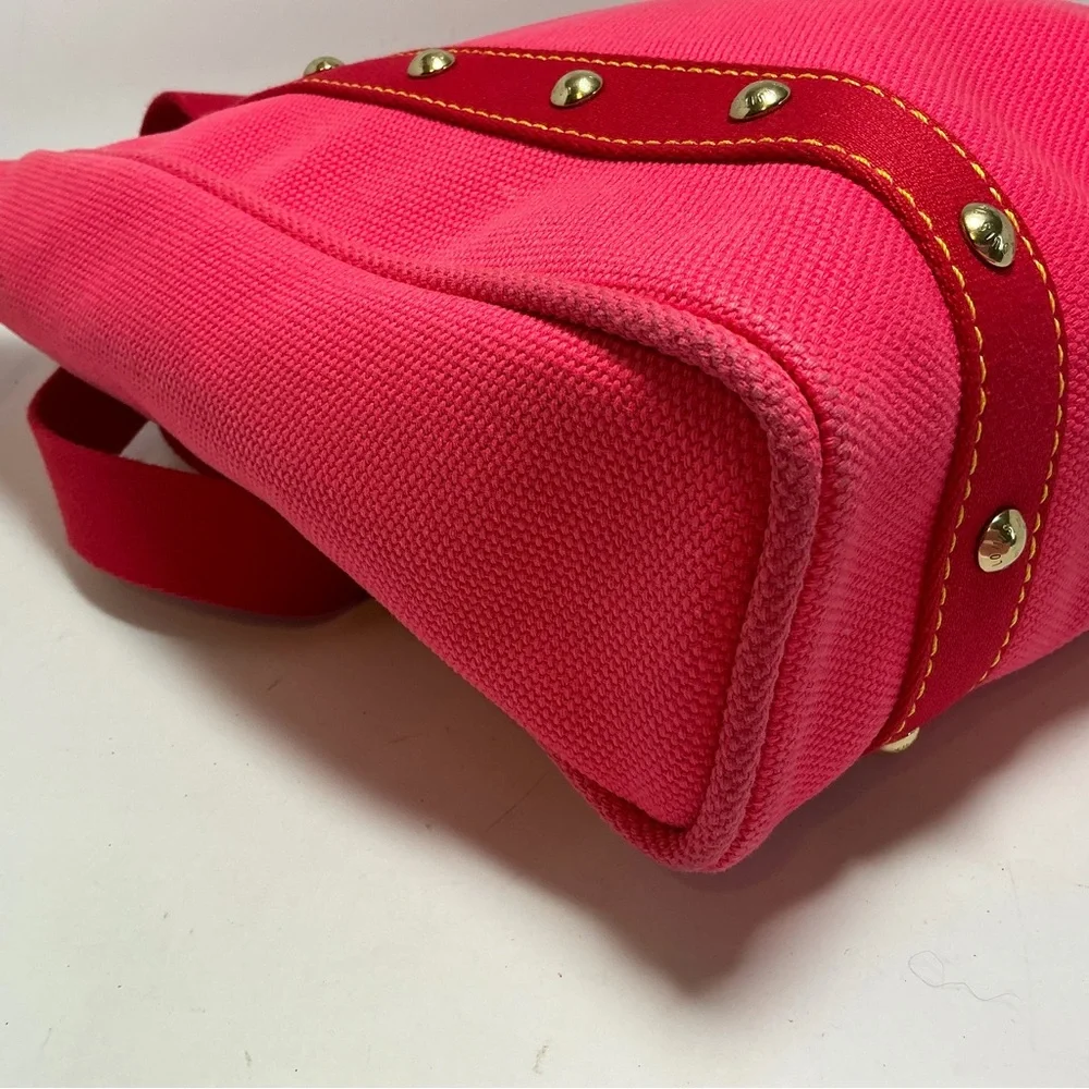 Louis Vuitton Pink Antigua Cabas MM Shoulder Bag Tote